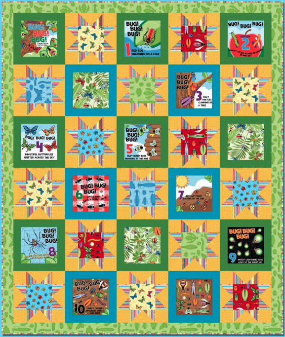 Bug Bug Bug Throw Quilt Kit-Henry Glass Fabrics-My Favorite Quilt Store