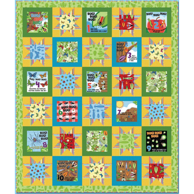 Bug Bug Bug Throw Quilt Kit-Henry Glass Fabrics-My Favorite Quilt Store