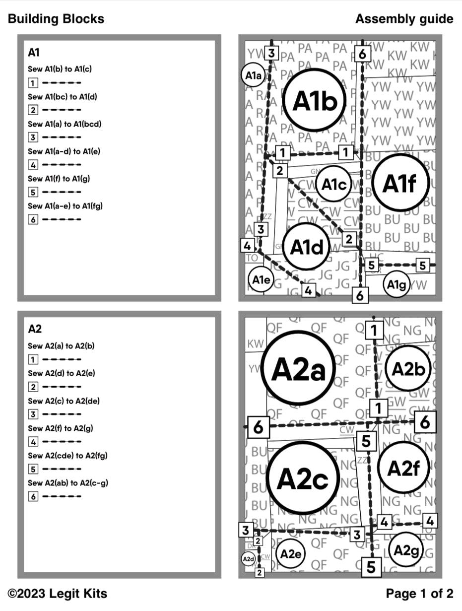 Building Blocks Pattern-Legit Kits-My Favorite Quilt Store