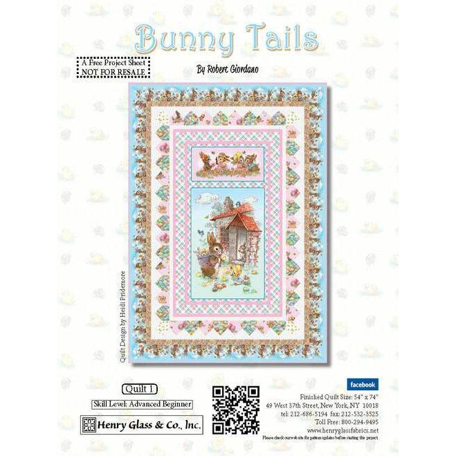 Bunny Tails Panel Quilt Pattern - Free Digital Download-Henry Glass Fabrics-My Favorite Quilt Store
