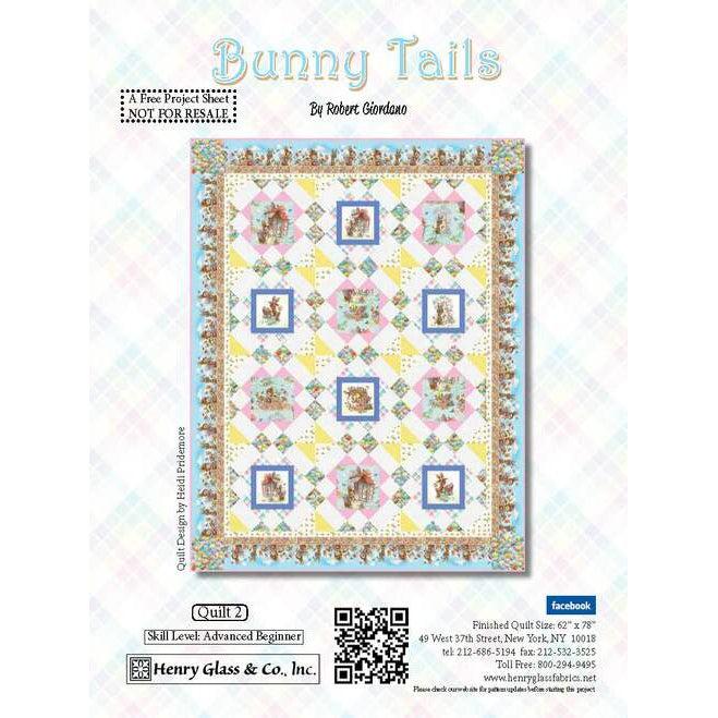 Bunny Tails Patchwork Quilt Pattern - Free Digital Download-Henry Glass Fabrics-My Favorite Quilt Store