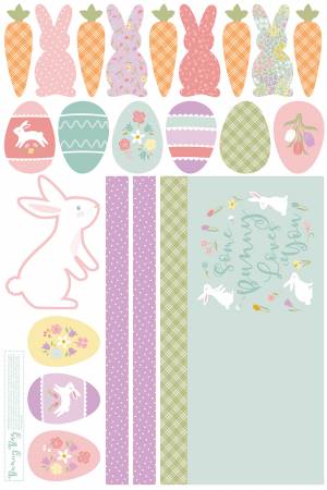 Bunny Trail Some Bunny Loves You 36in x 54in Home Decor Bag Panel-Riley Blake Fabrics-My Favorite Quilt Store
