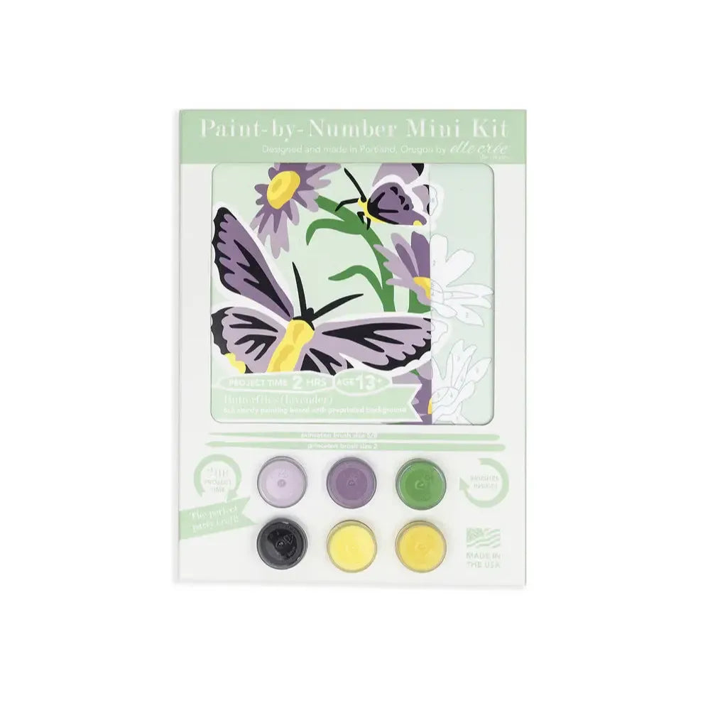 Butterflies Lavender Mini Paint By Number Kit