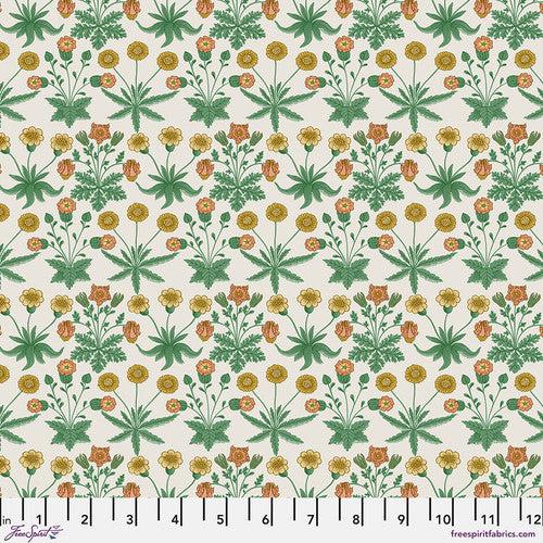 Buttermere Daisy Ivory Fabric-Free Spirit Fabrics-My Favorite Quilt Store