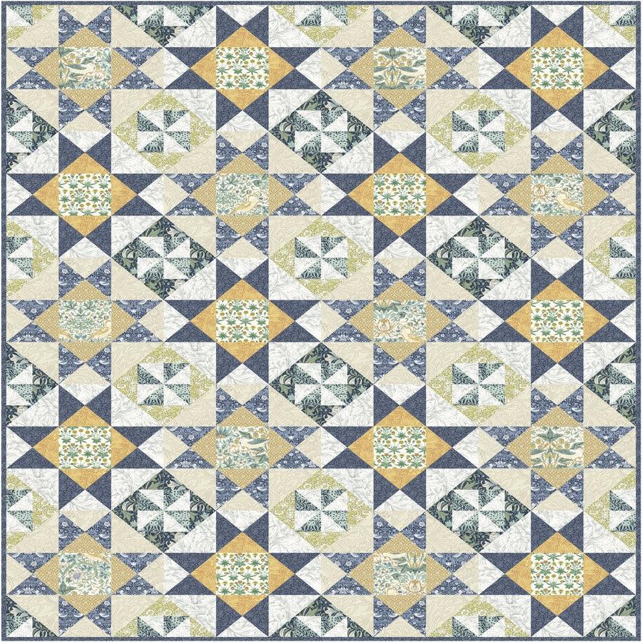 Buttermere Stars Over the Lake Quilt Pattern-Free Spirit Fabrics-My Favorite Quilt Store