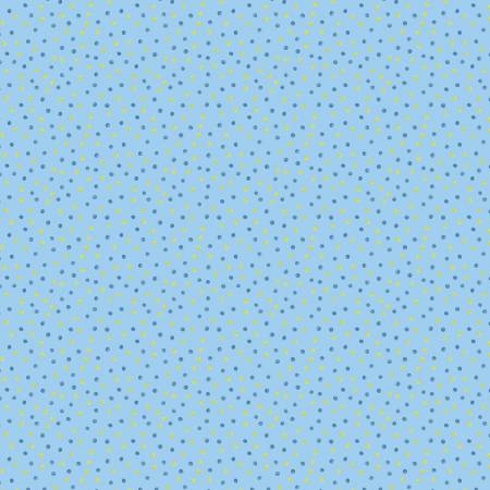 Buzzin' With My Gnome-iezz Blue Dots Fabric