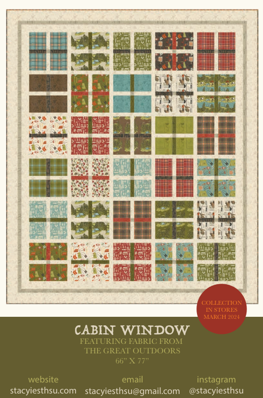 Cabin Window Pattern - Free Pattern Download-Moda Fabrics-My Favorite Quilt Store