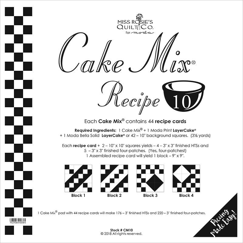 Cake Mix Recipe 10 44ct-Logan Graphics Po's-My Favorite Quilt Store