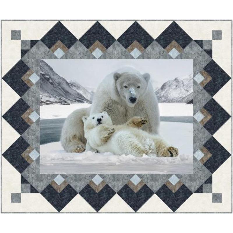Call of The Wild Graphite Quilt Kit-Hoffman Fabrics-My Favorite Quilt Store