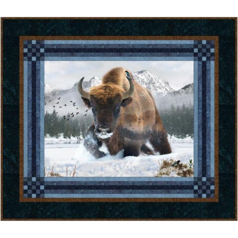 Call of the Wild Bison Quilt Kit-Hoffman Fabrics-My Favorite Quilt Store