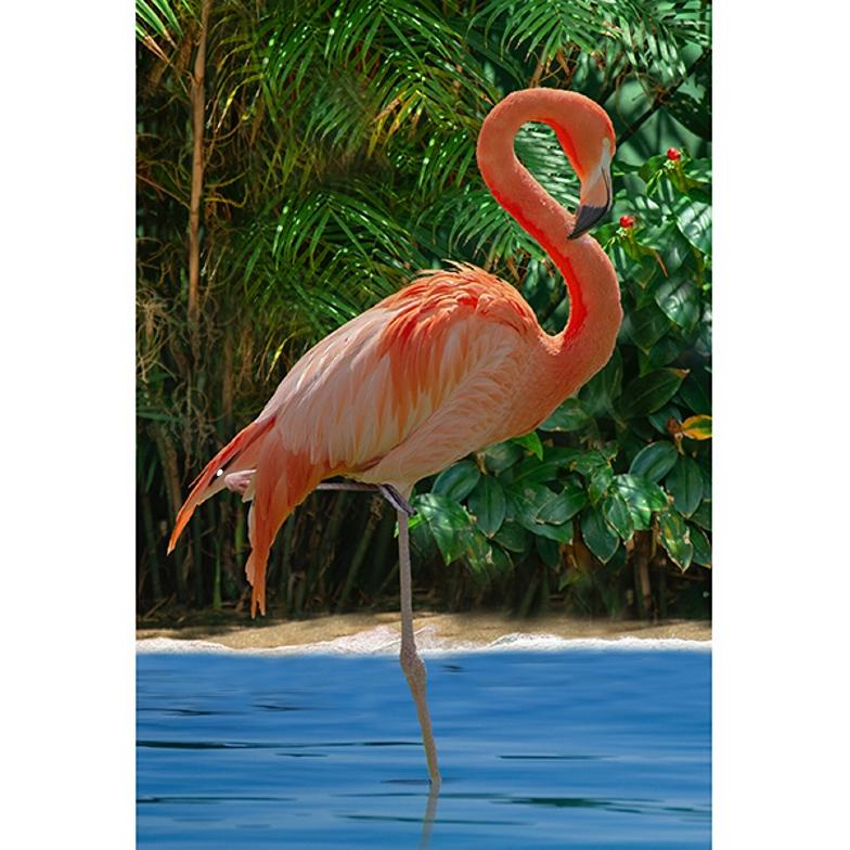 Call of the Wild Citrus Flamingo Digital Print 29" Panel