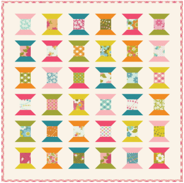 Candy Spools Mini Pattern - Free Pattern Download-Moda Fabrics-My Favorite Quilt Store