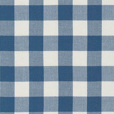 Carolina Gingham 1 inch Denim Check Fabric