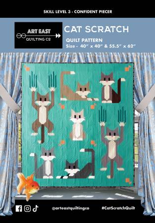 Cat Scratch Quilt Pattern-Art East Quilting CO-My Favorite Quilt Store