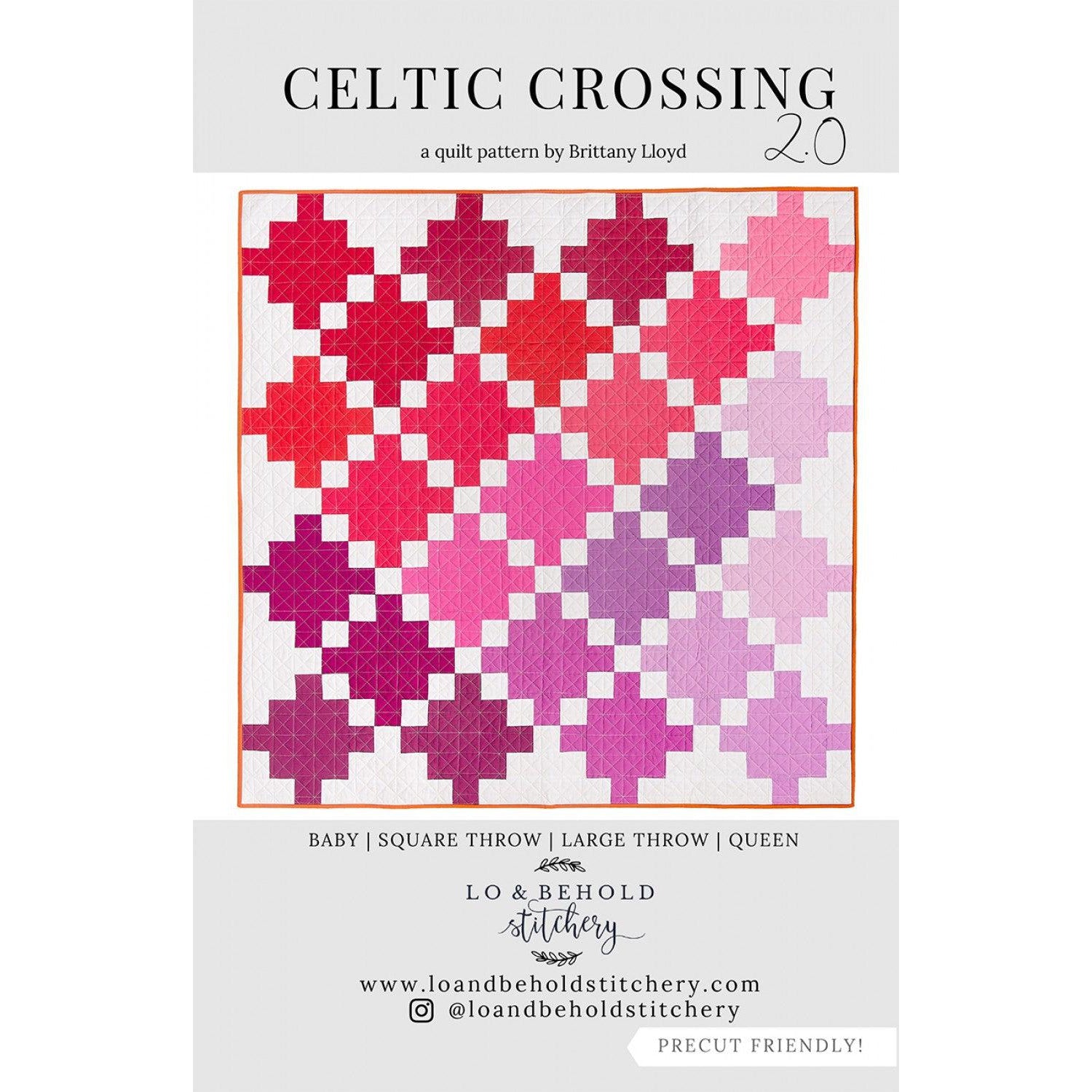 Celtic Crossing 2.0 Quilt Pattern-Lo & Behold Stitchery-My Favorite Quilt Store