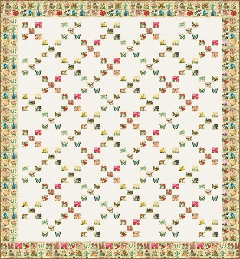 Chain of Stamps - Free Pattern Download-Moda Fabrics-My Favorite Quilt Store