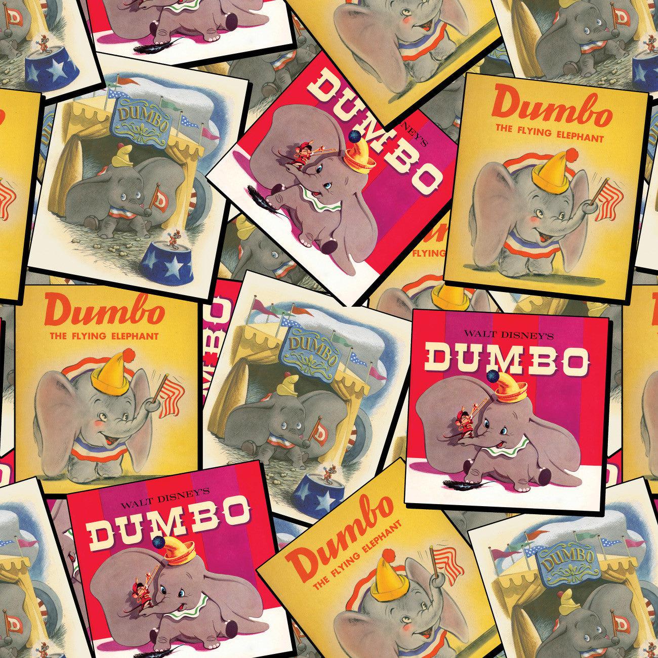 Character Posters Multi Dumbo Classic Poster Stack Fabric-Camelot Fabrics-My Favorite Quilt Store