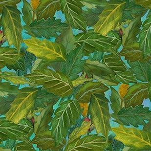 Charisma Green Leaves Fabric