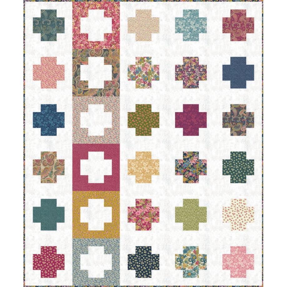 Chelsea Garden Crosses Pattern - Free Pattern Download-Moda Fabrics-My Favorite Quilt Store