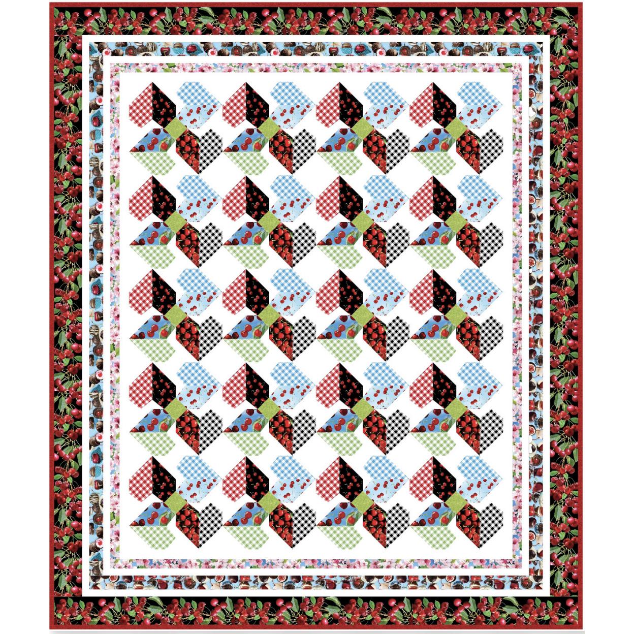 Cherry Hill Lovestruck Quilt Kit-Benartex Fabrics-My Favorite Quilt Store