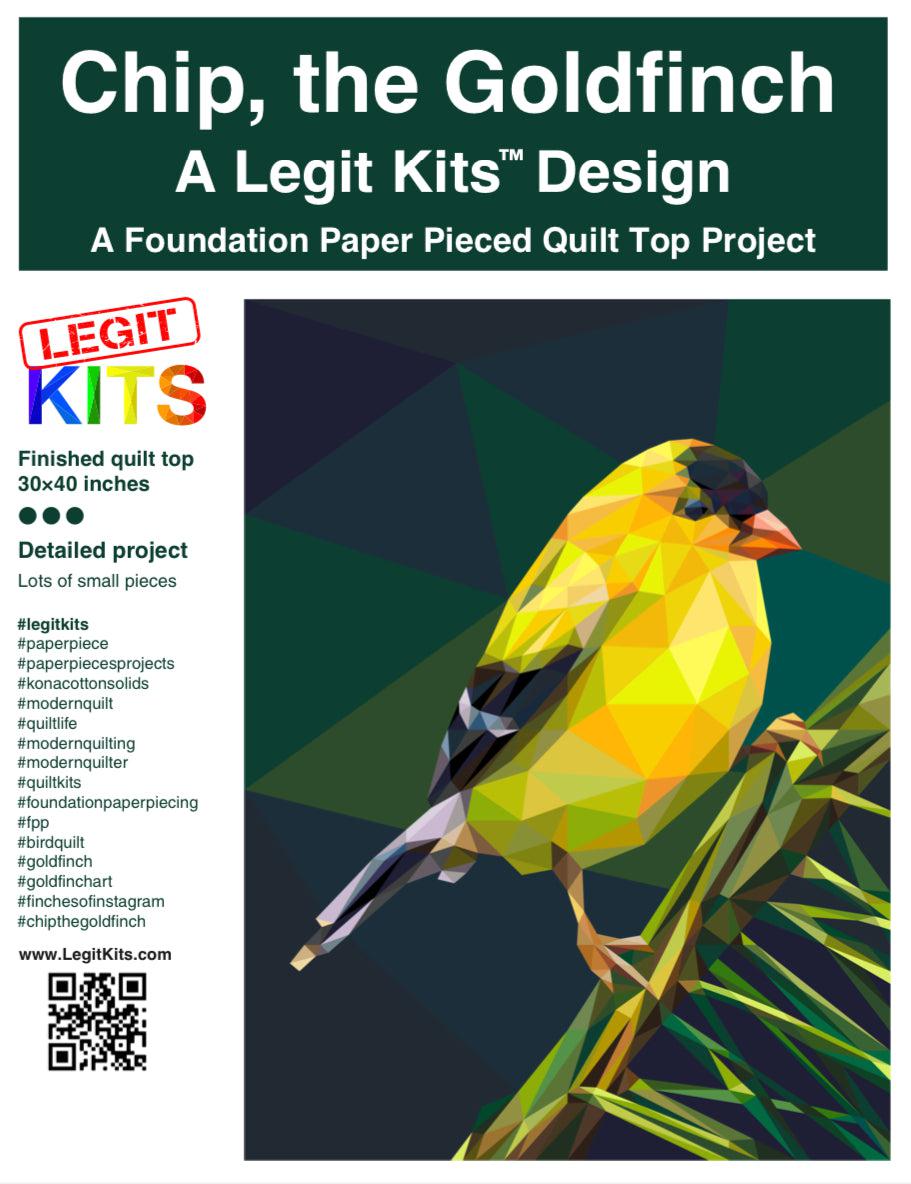 Chip the Goldfinch Quilt Kit-Legit Kits-My Favorite Quilt Store