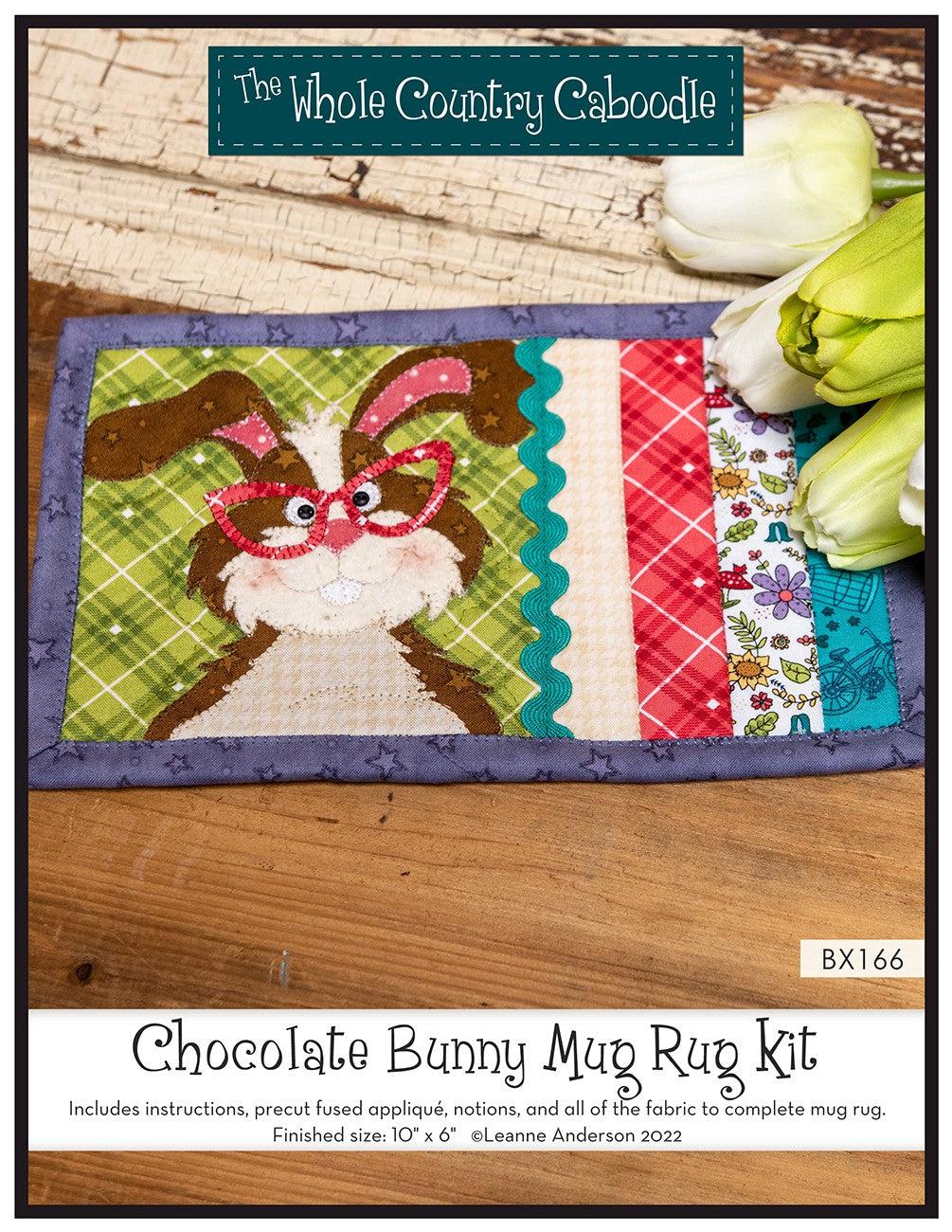 Chocolate Bunny Mug Rug Kit-The Whole Country Caboodle-My Favorite Quilt Store