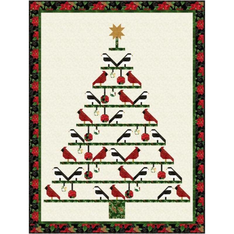 Christmas Splendor Backyard Christmas Tree Quilt Kit-Hoffman Fabrics-My Favorite Quilt Store
