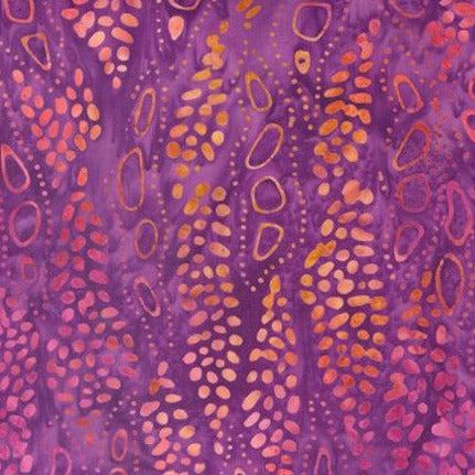 Chroma Batiks Plum Dots Batik Fabric