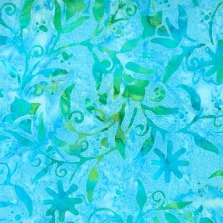 Chroma Batiks Sky Florals Batik Fabric