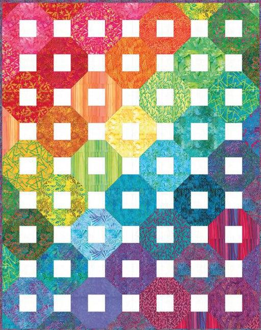 Chroma Batiks Snow Tires Quilt Kit-Moda Fabrics-My Favorite Quilt Store