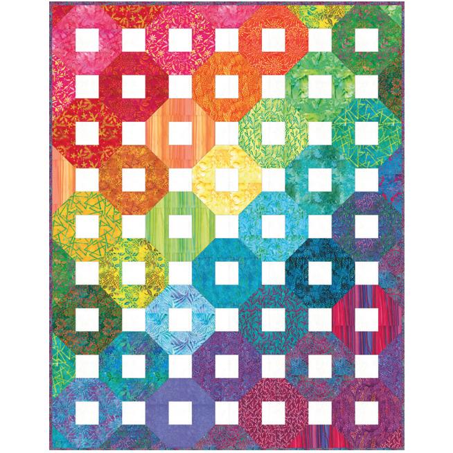 Chroma Batiks Snow Tires Quilt Kit-Moda Fabrics-My Favorite Quilt Store