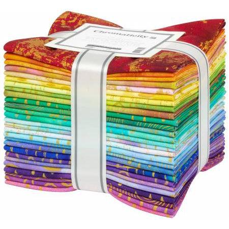 Chromaticity Metallic Fat Quarter Bundle 27pc-Robert Kaufman-My Favorite Quilt Store