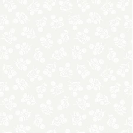 Clover & Dot White On White Clover Fabric