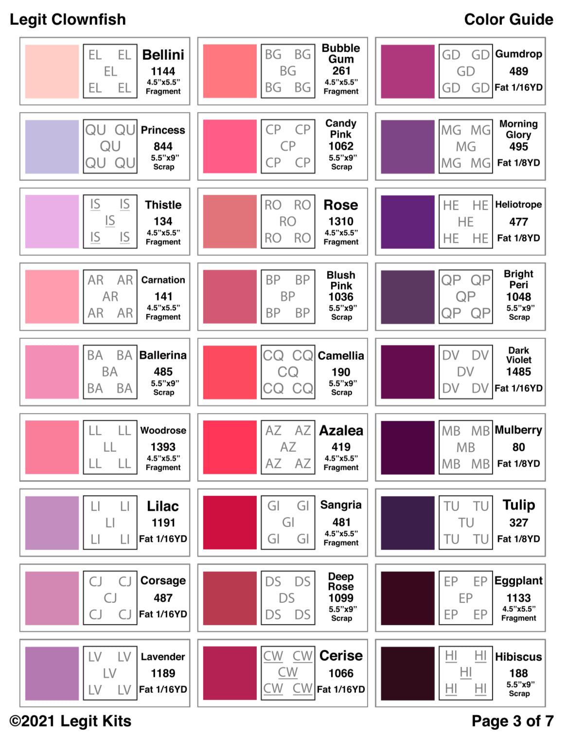 Clownfish Pattern-Legit Kits-My Favorite Quilt Store