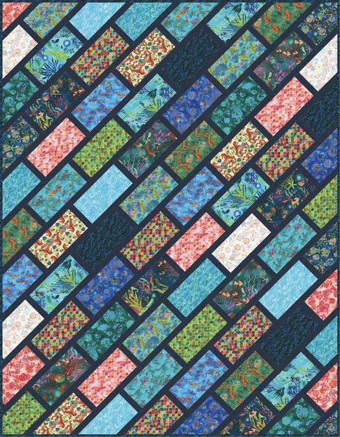 Cobblestone Street Oceanica Quilt Pattern - Free Pattern Download-Robert Kaufman-My Favorite Quilt Store