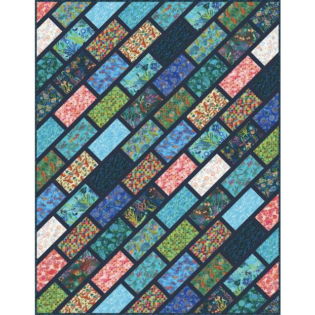 Cobblestone Street Oceanica Quilt Pattern - Free Pattern Download-Robert Kaufman-My Favorite Quilt Store