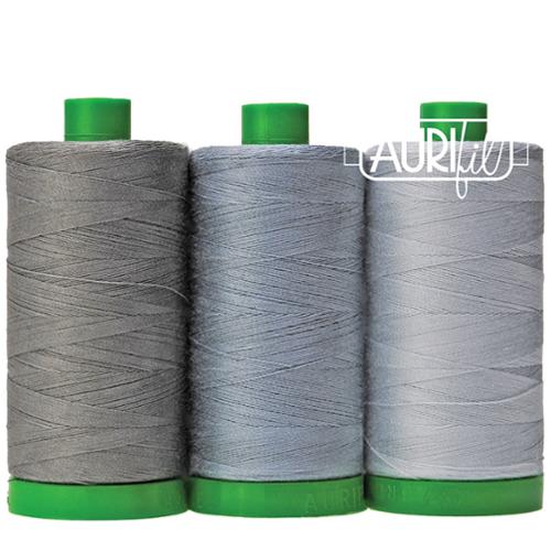 Color Builder 40wt Elephant Grey-Aurifil-My Favorite Quilt Store