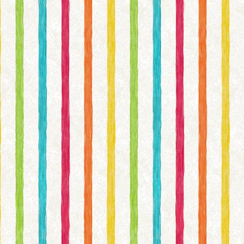 Color Burst Marshmallow Stripe Fabric