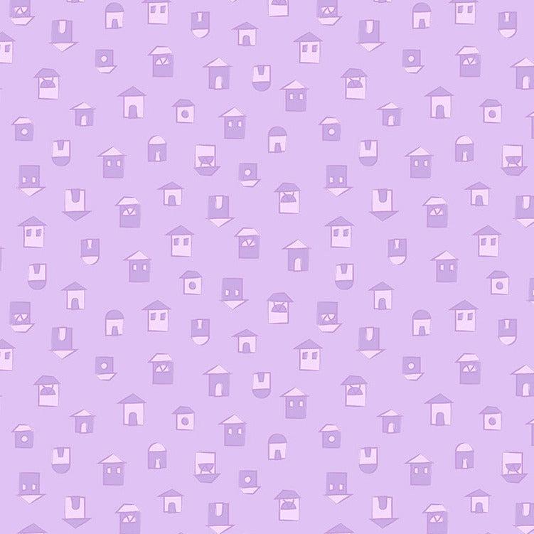 Color Club Lilac Little Village Fabric-Windham Fabrics-My Favorite Quilt Store