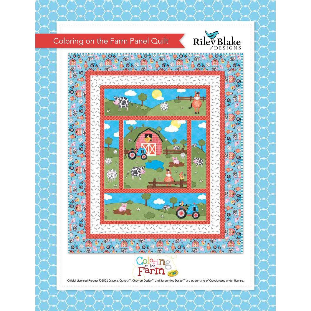 Coloring on the Farm Panel Quilt Pattern - Free Digital Download-Riley Blake Fabrics-My Favorite Quilt Store