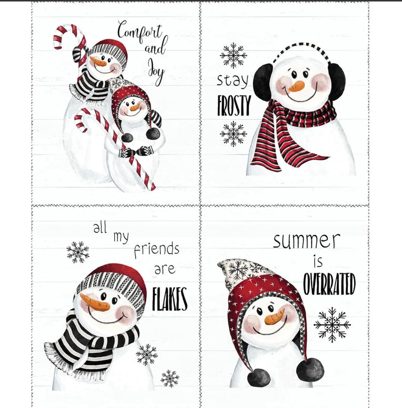 Comfort and Joy Snowman Panel 36"x 44/45"