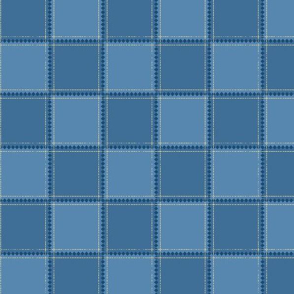 Common Threads Blue Plaid Fabric