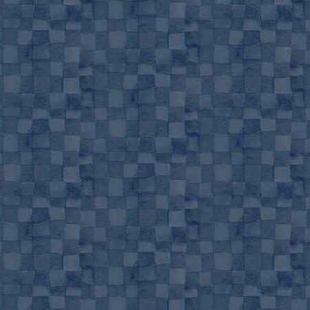 Navy & White Checkered Cotton Fabric Squares by Loops & Threads™