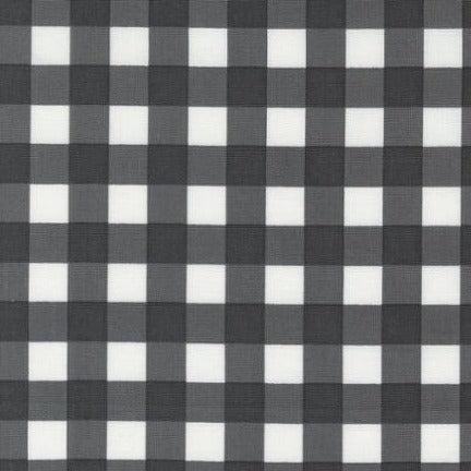 Coriander Colors Black Gingham Check Fabric