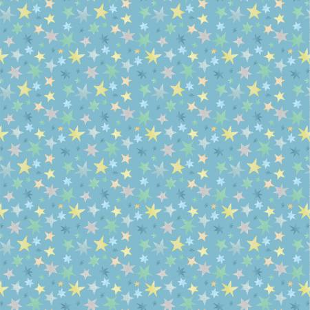 Count on Me Blue Stars Fabric-Windham Fabrics-My Favorite Quilt Store