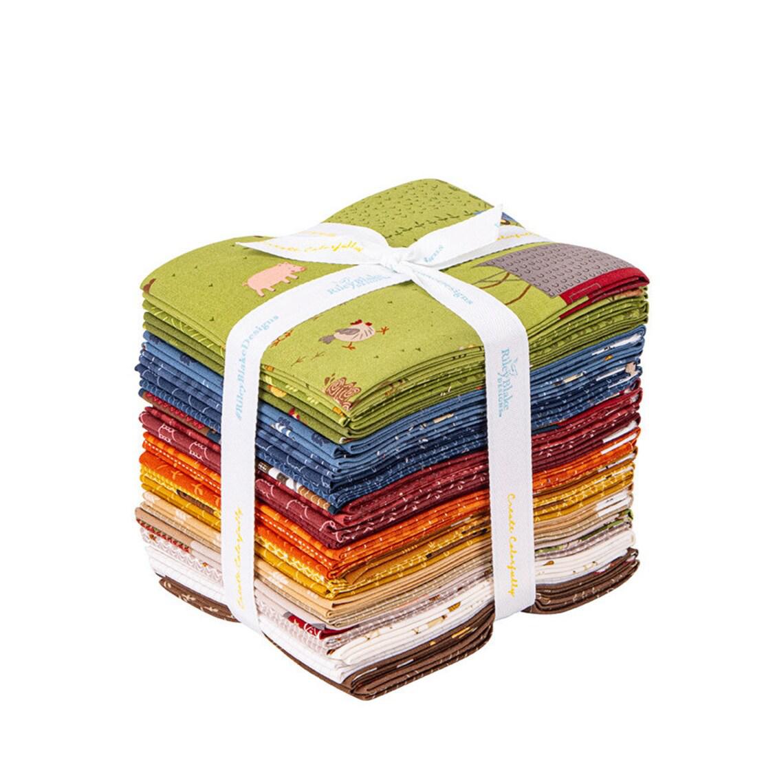 Riley Blake Fat Quarter Bundle 18X21 14pcs-Barn Quilts