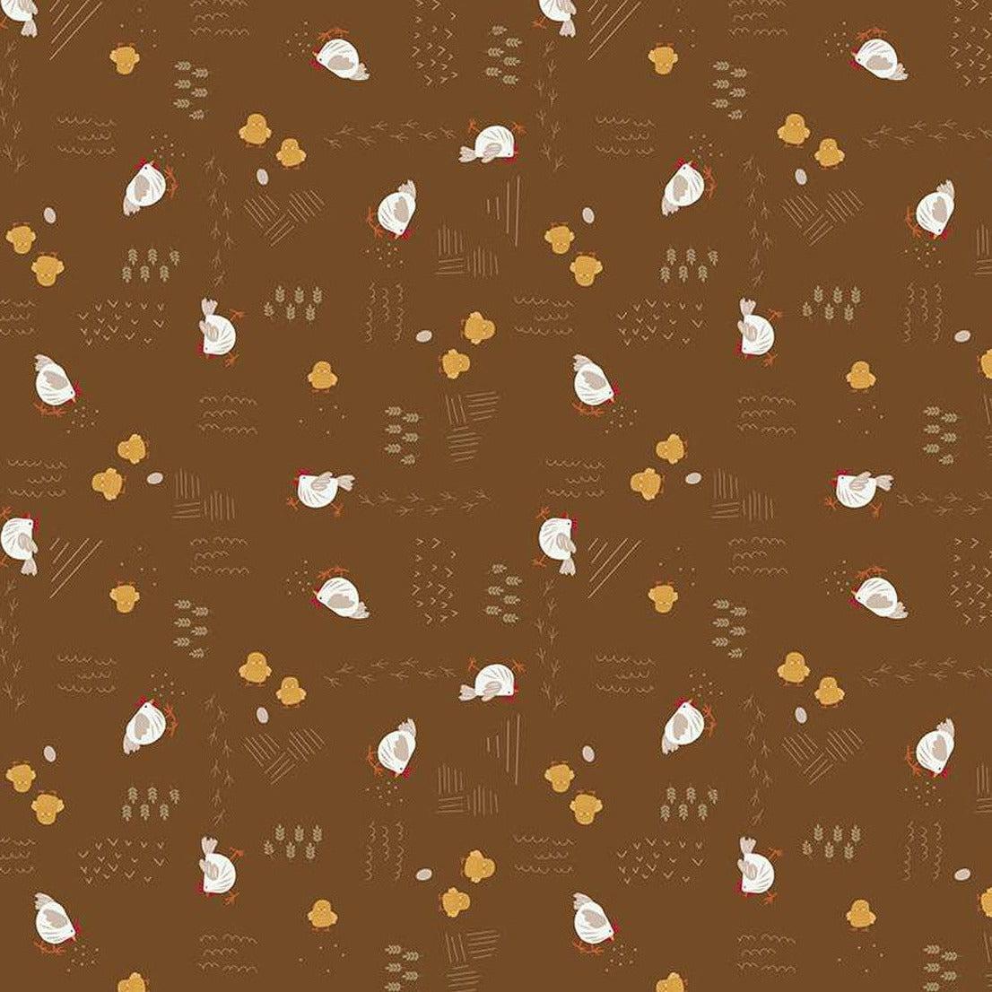 Country Life Field Chicken Scratch Fabric