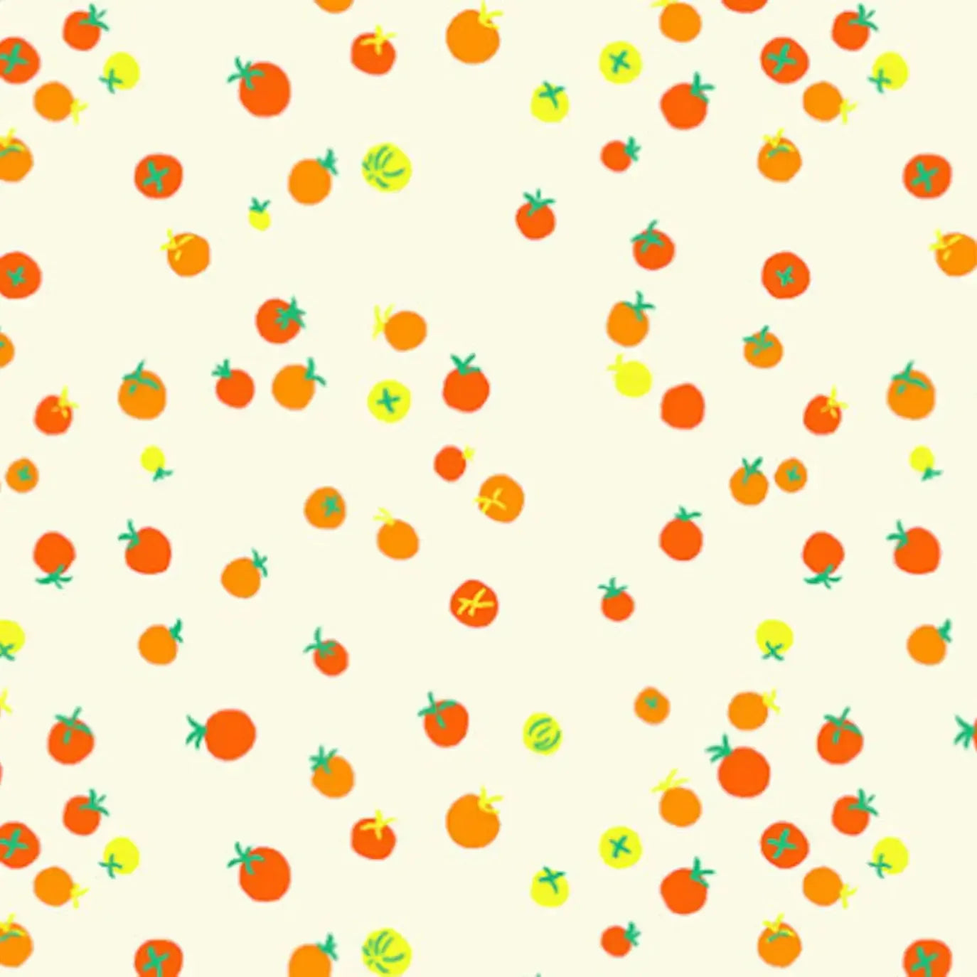 Country Mouse Tangerine Cherry Tomatoes Fabric