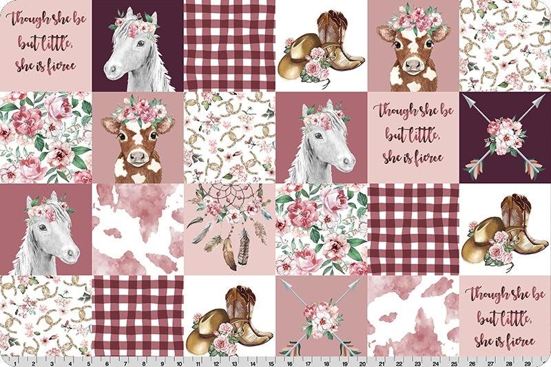 Cowgirl Rosewater Digital Cuddle® Fabric-Shannon Fabrics-My Favorite Quilt Store