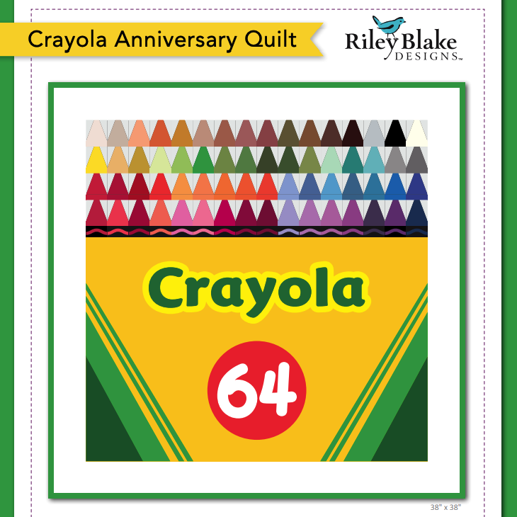 Crayola Anniversary Quilt Pattern - Free Pattern Download